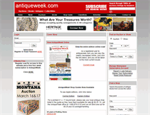 Tablet Screenshot of antiqueweek.com